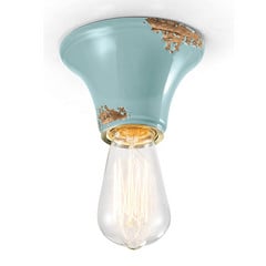 Plafón vintage C132 turquesa