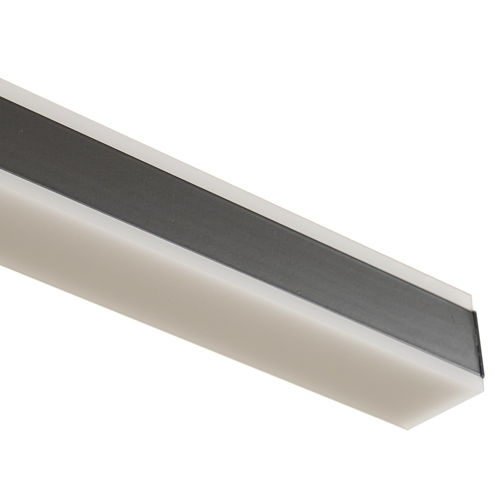 Lucande Pendolo LED-hengelampe, svart, aluminium, 120 cm