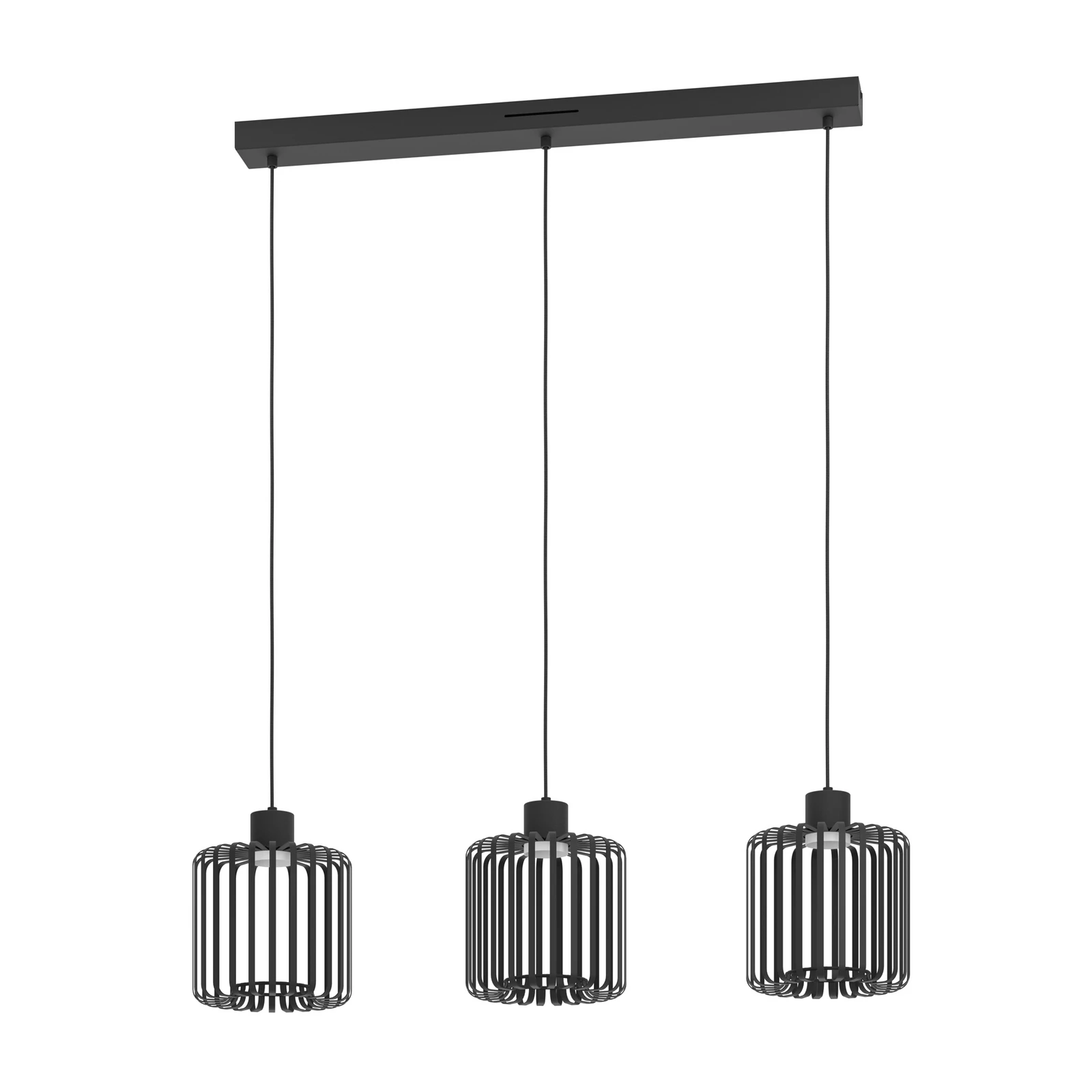 EGLO connect Lampada LED a sospensione Ginestrone-Z, a 3 luci, nero