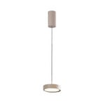 LED hanglamp Denver, Ø 17 cm, beige, metaal
