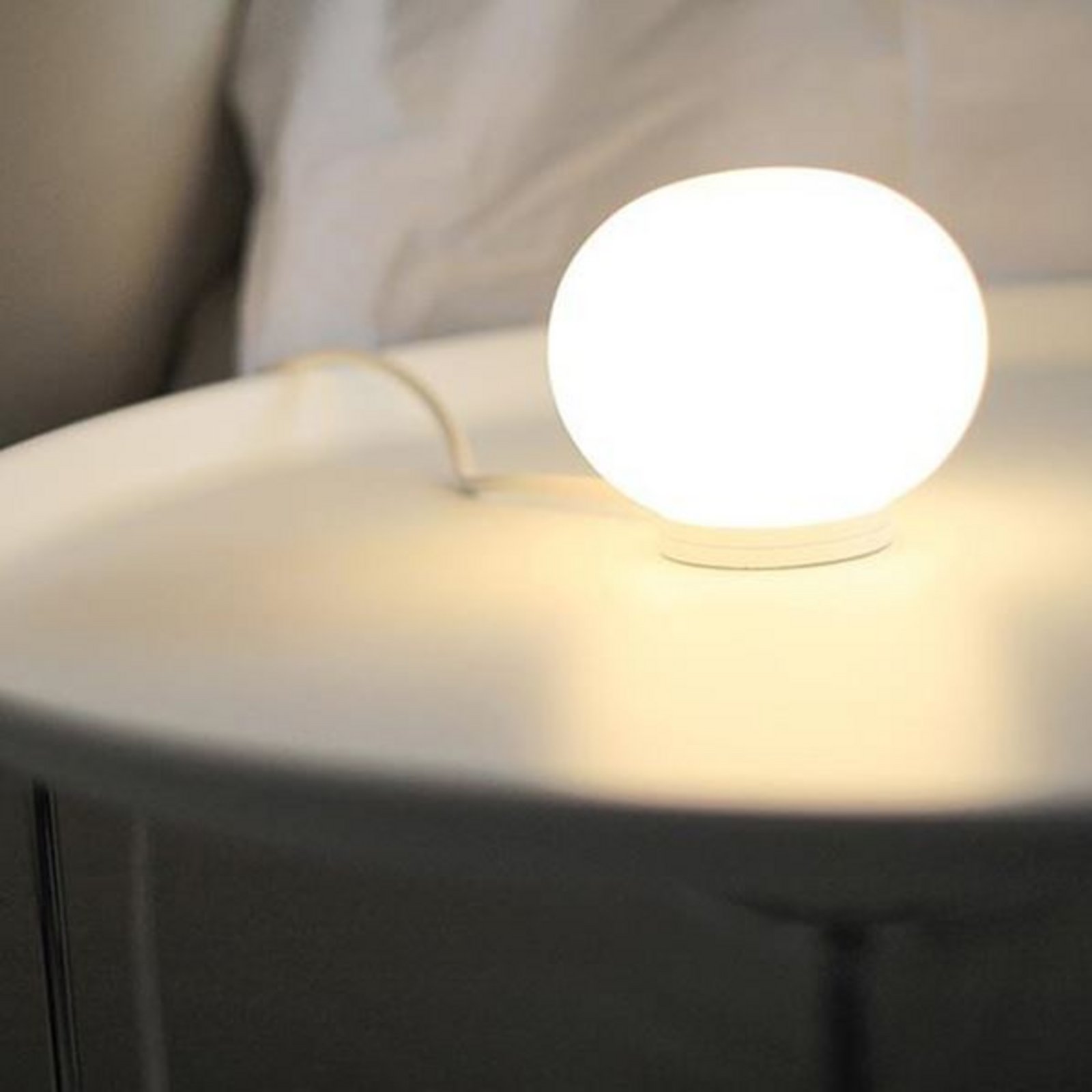 Glo-Ball Mini T Lampă de Masă fără Dimmer White - Flos