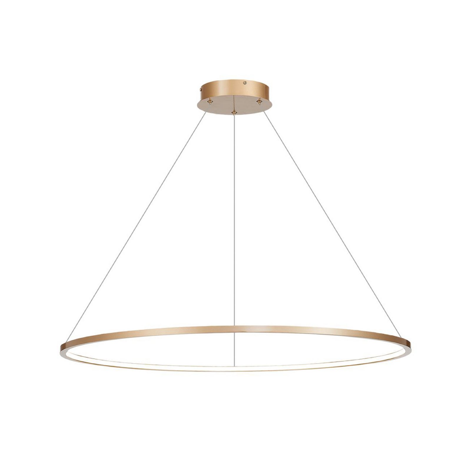LED висяща лампа Saturno, Ø 100 cm, златист, 1-ф., 4.000 K