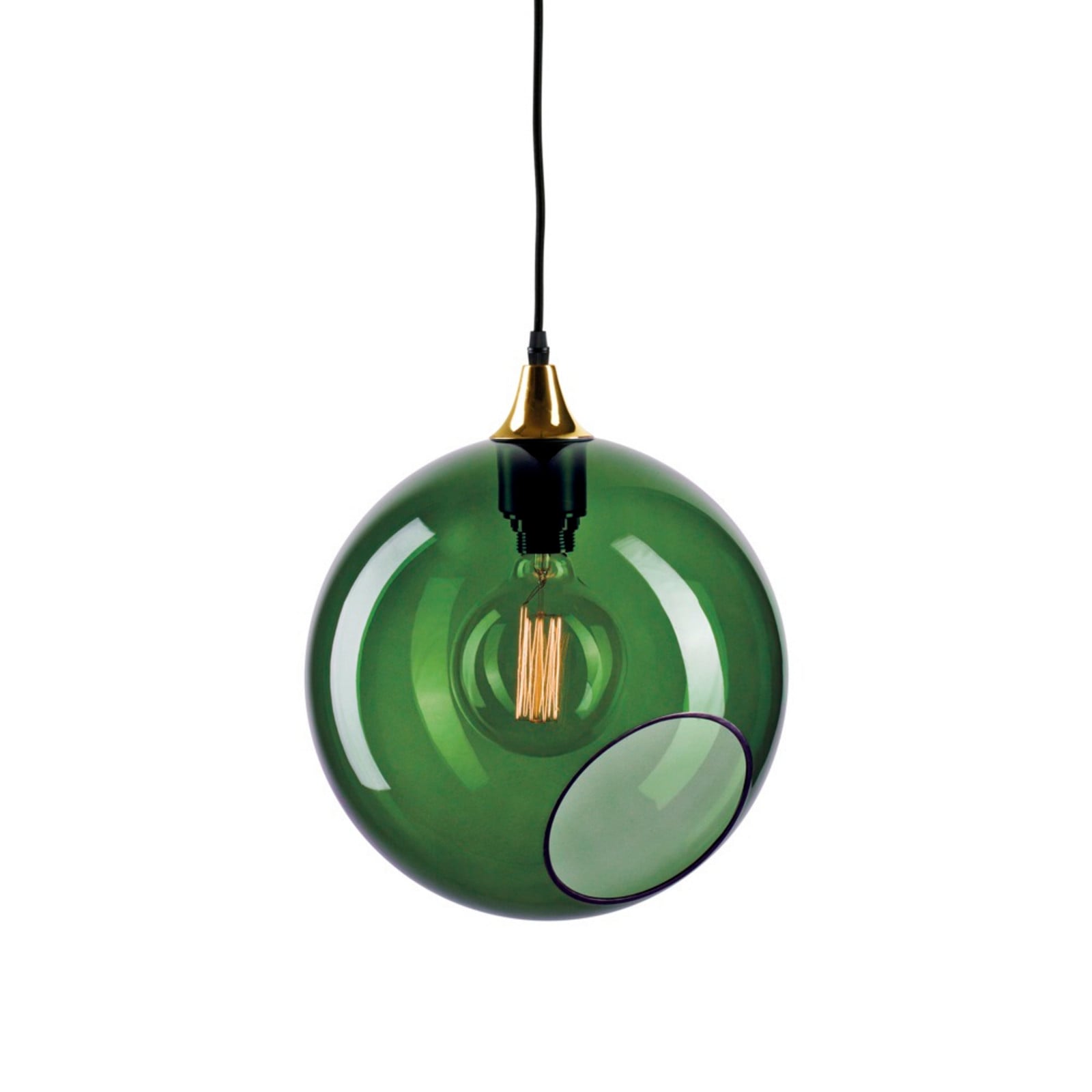 Ballroom XL Pendel Army m/Guld Sokkel DESIGN BY US - Stue - Glas