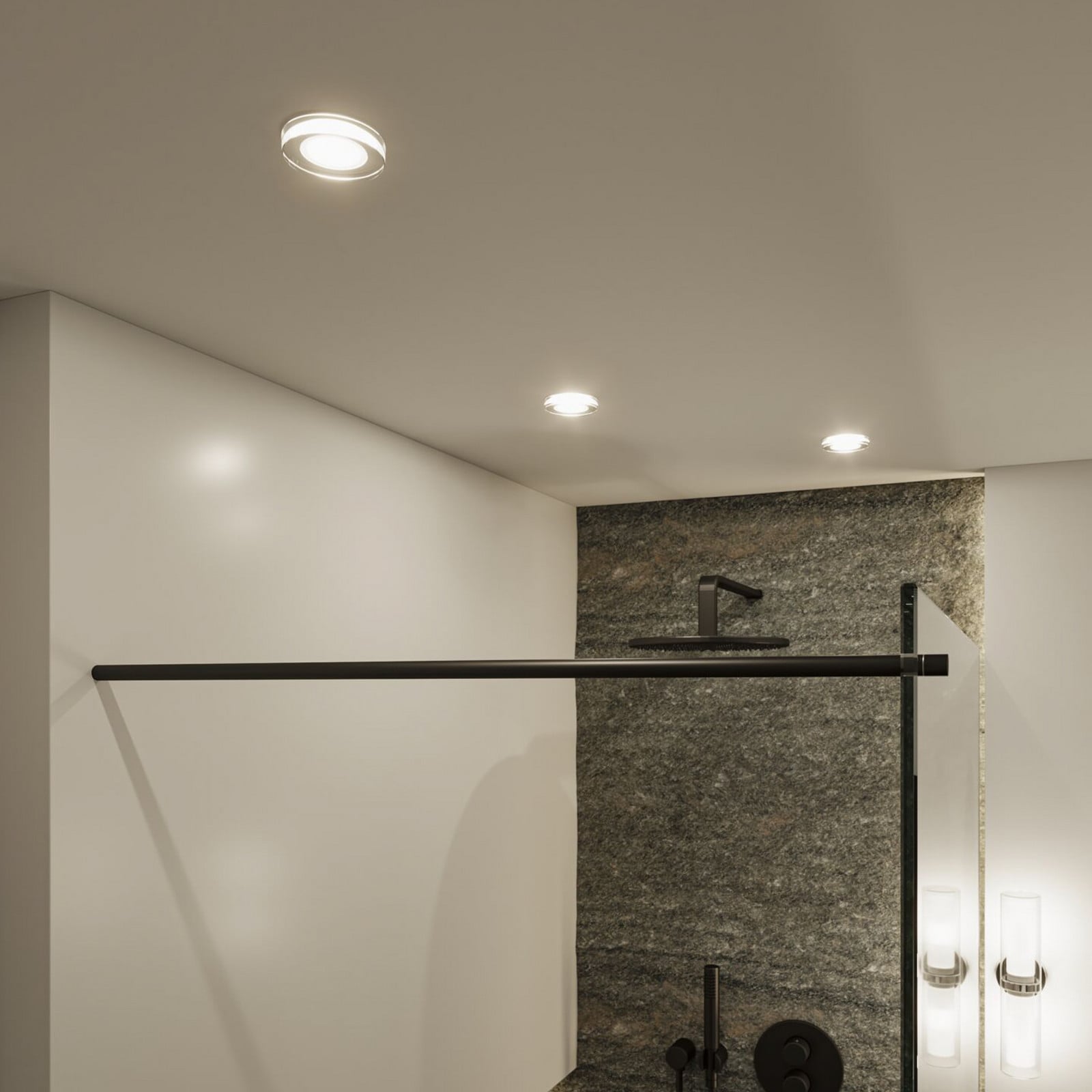 Luena Recessed Plafond IP65 Dim. Vit Paulmann - Badrum - Modern - Metall - Med en ljusk&auml;lla