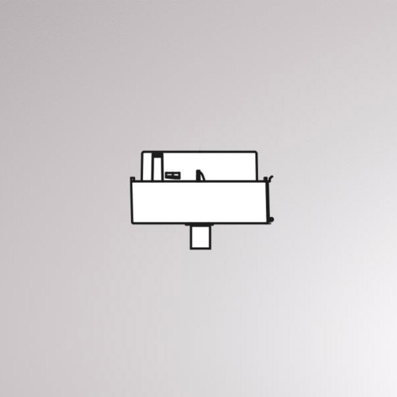 Pendant light adapter for Volare two-circuit track