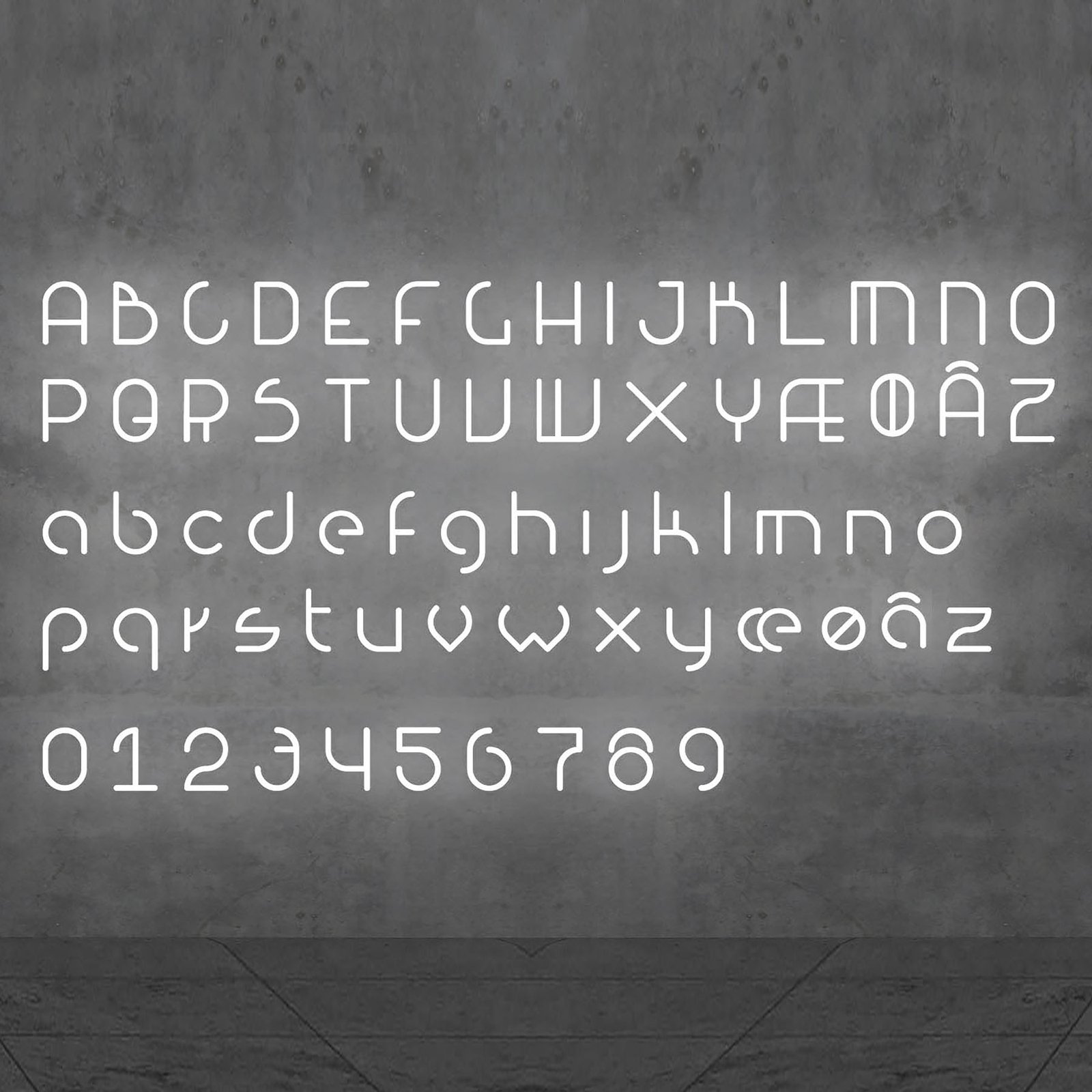 Artemide Alphabet of Light candeeiro de parede número 4