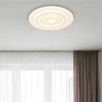 Alois LED-taklampe, hvit, Ø 49 cm, metall/akryl