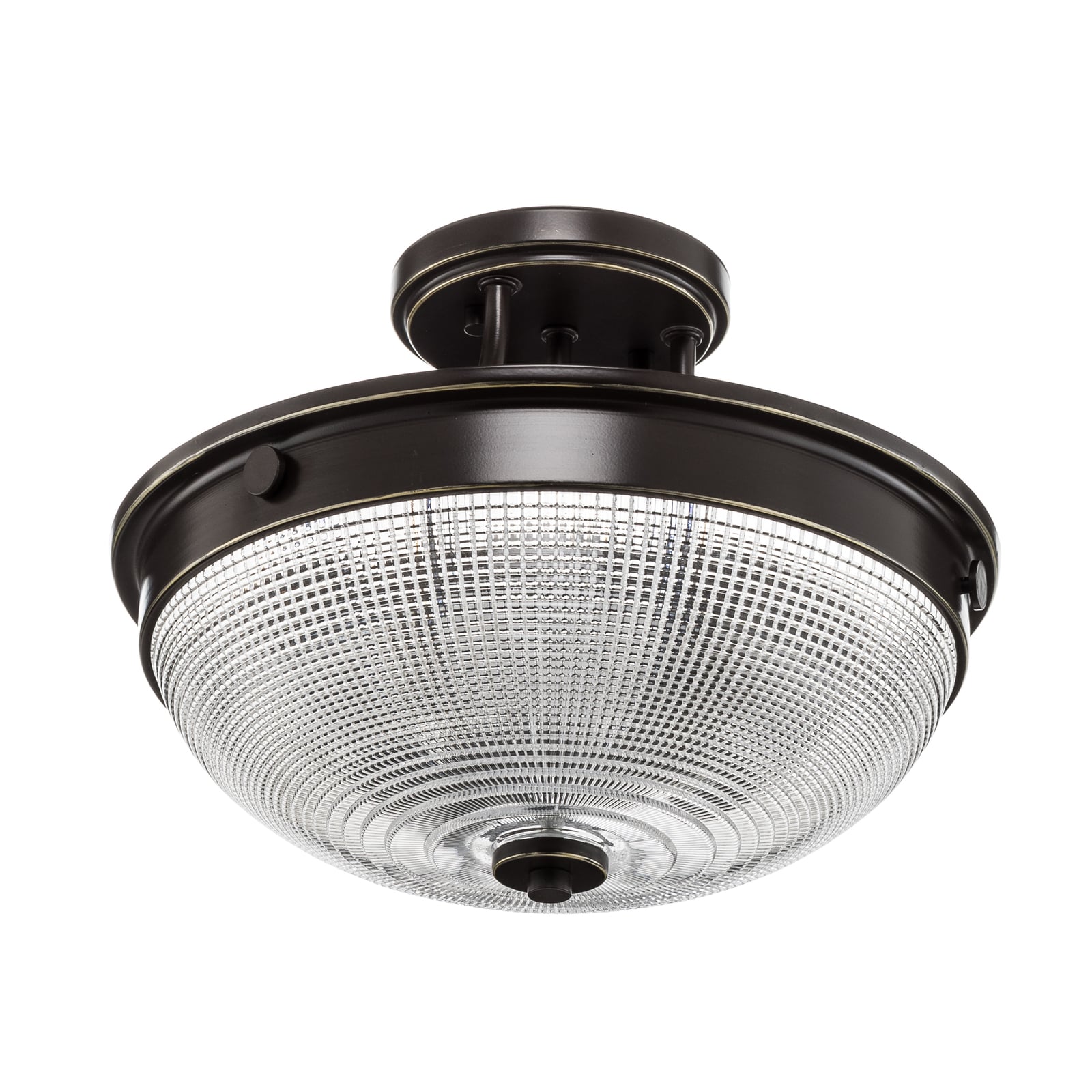 Mantle loftlampe, bronze, 33 cm, glas – QUOIZEL