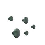 Dots Metal Set Of 5 tamno Zelena - Muuto