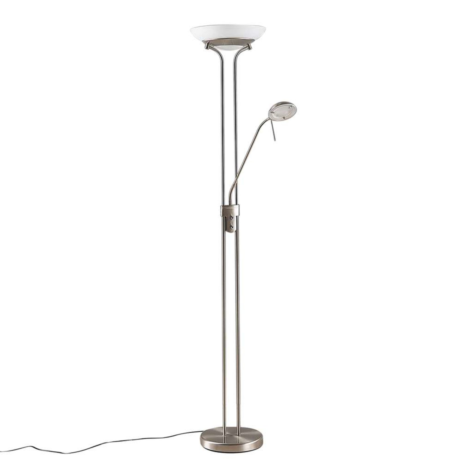 Yveta Lampadar Nickel/White - Lindby