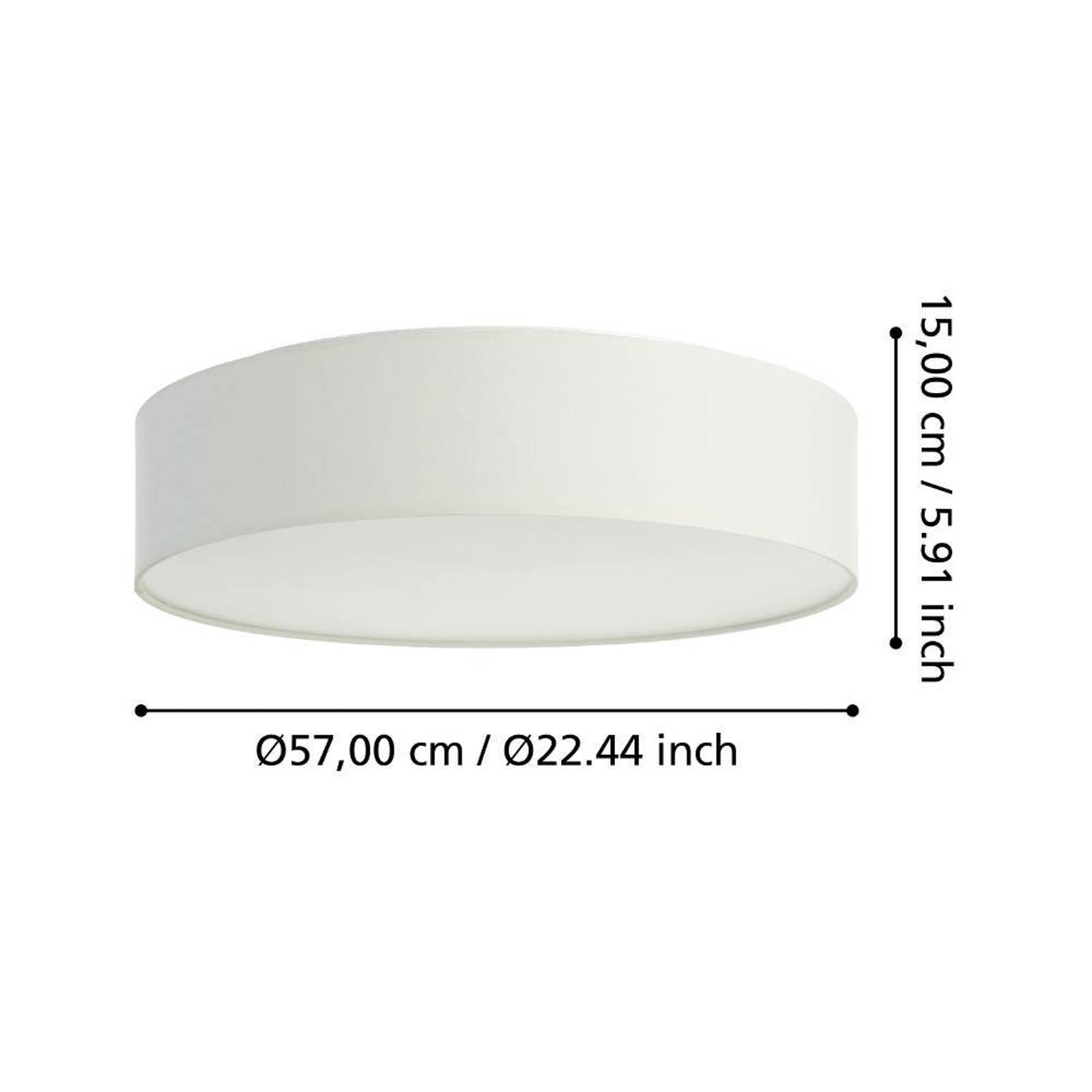 EGLO connect Romao-Z sufitowa LED, Ø57cm, biała