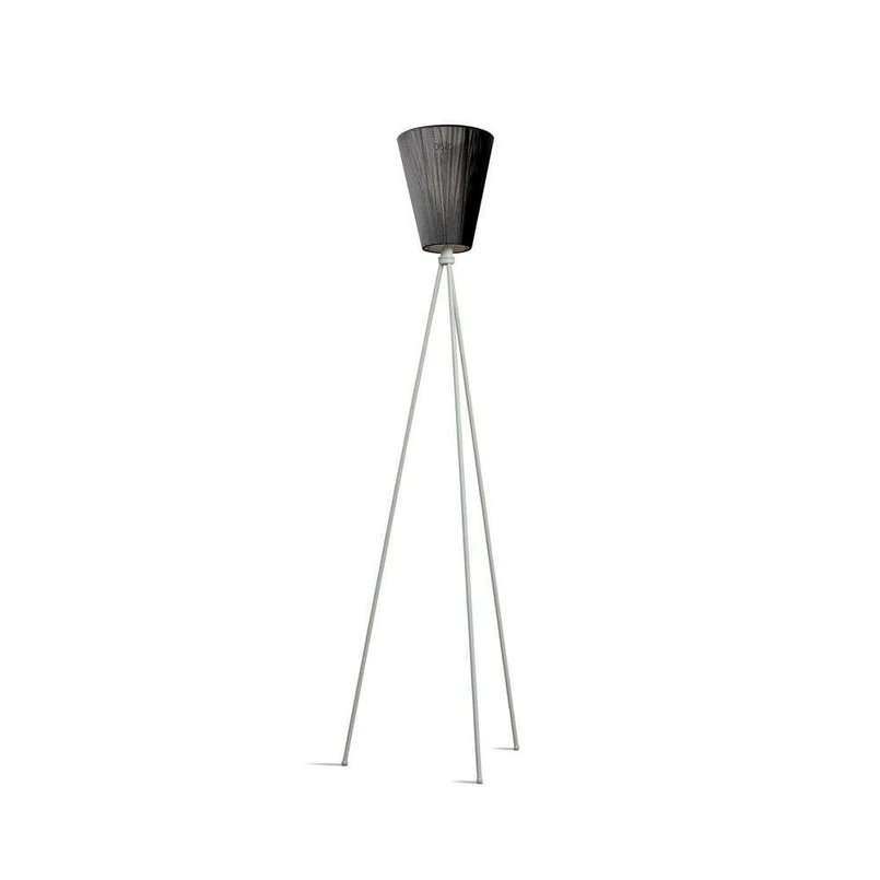 Northern - Oslo Wood Floor Lamp Light Grey/Black