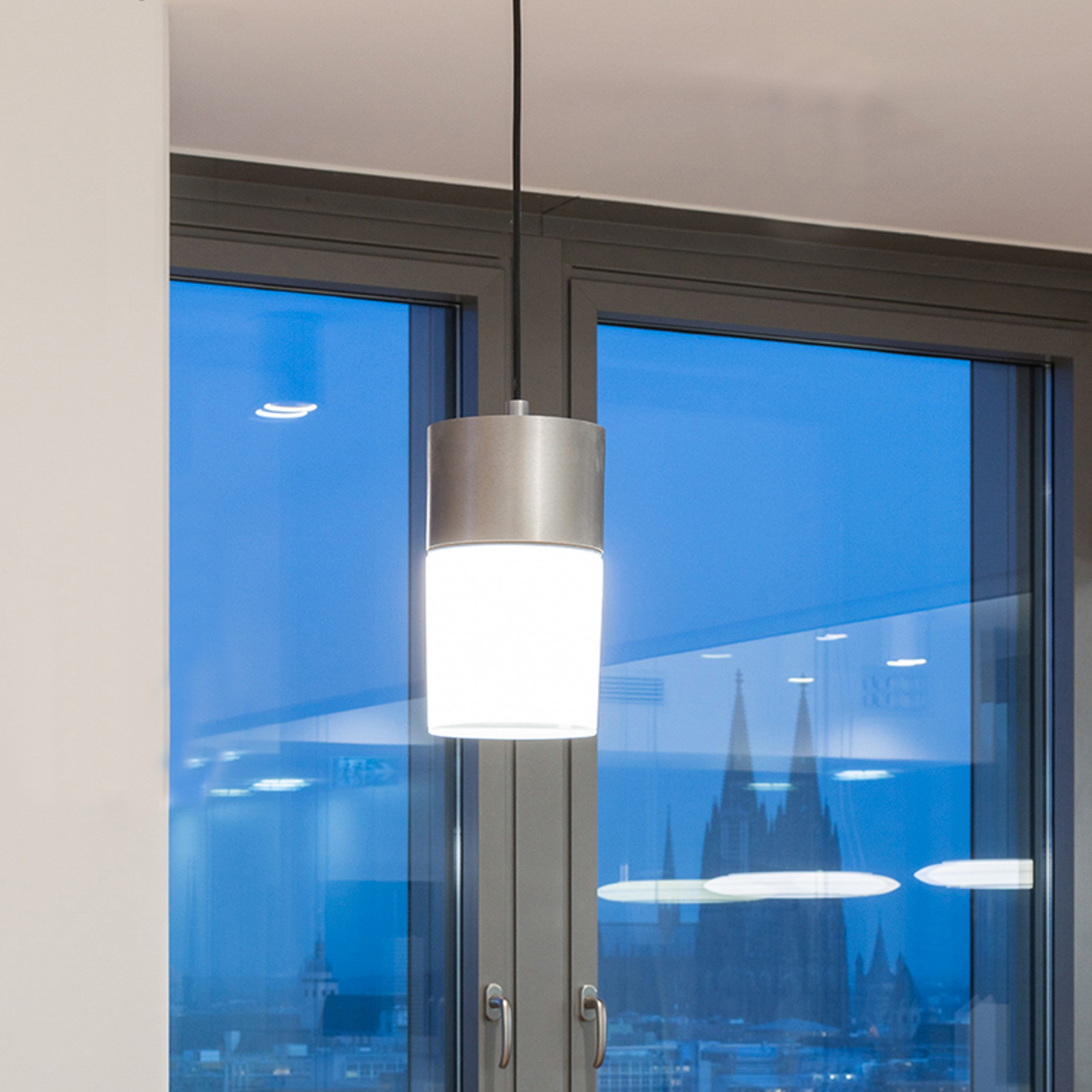 RZB Cylio LED pendant light cylinder height 23cm 180°