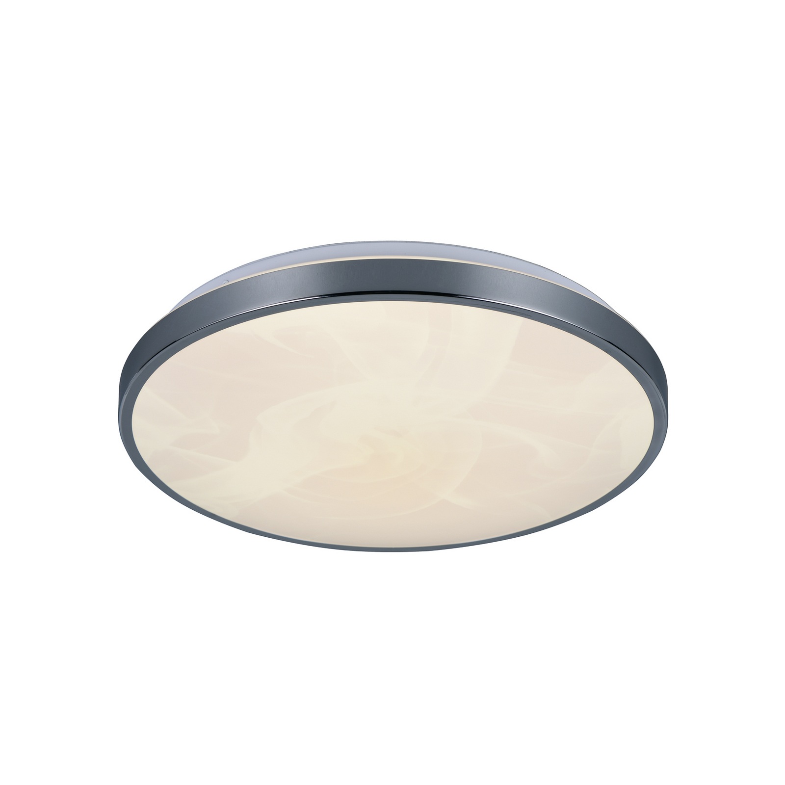 LED griestu lampa „Fena“, hroma krāsā, Ø 38 cm, metāls, IP44 LED griestu lampa „Fena“, hroma krāsā, Ø 38 cm, metāls, IP44