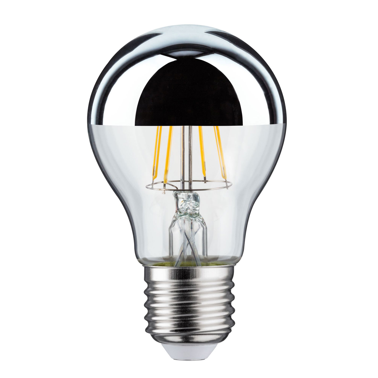 LED-Lampe E27 Tropfen 827 Kopfspiegel