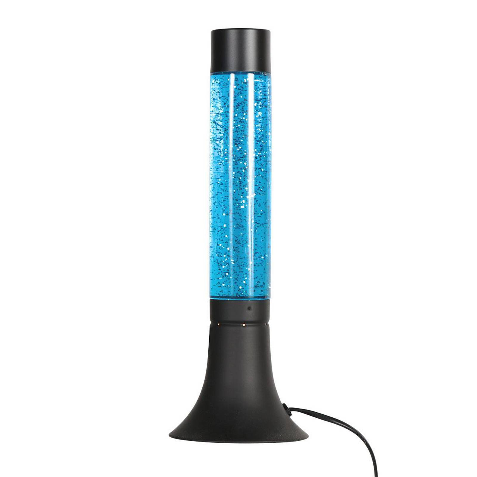 Tischlampe Volcan 4188, schwarz, Glittereffekt, E14