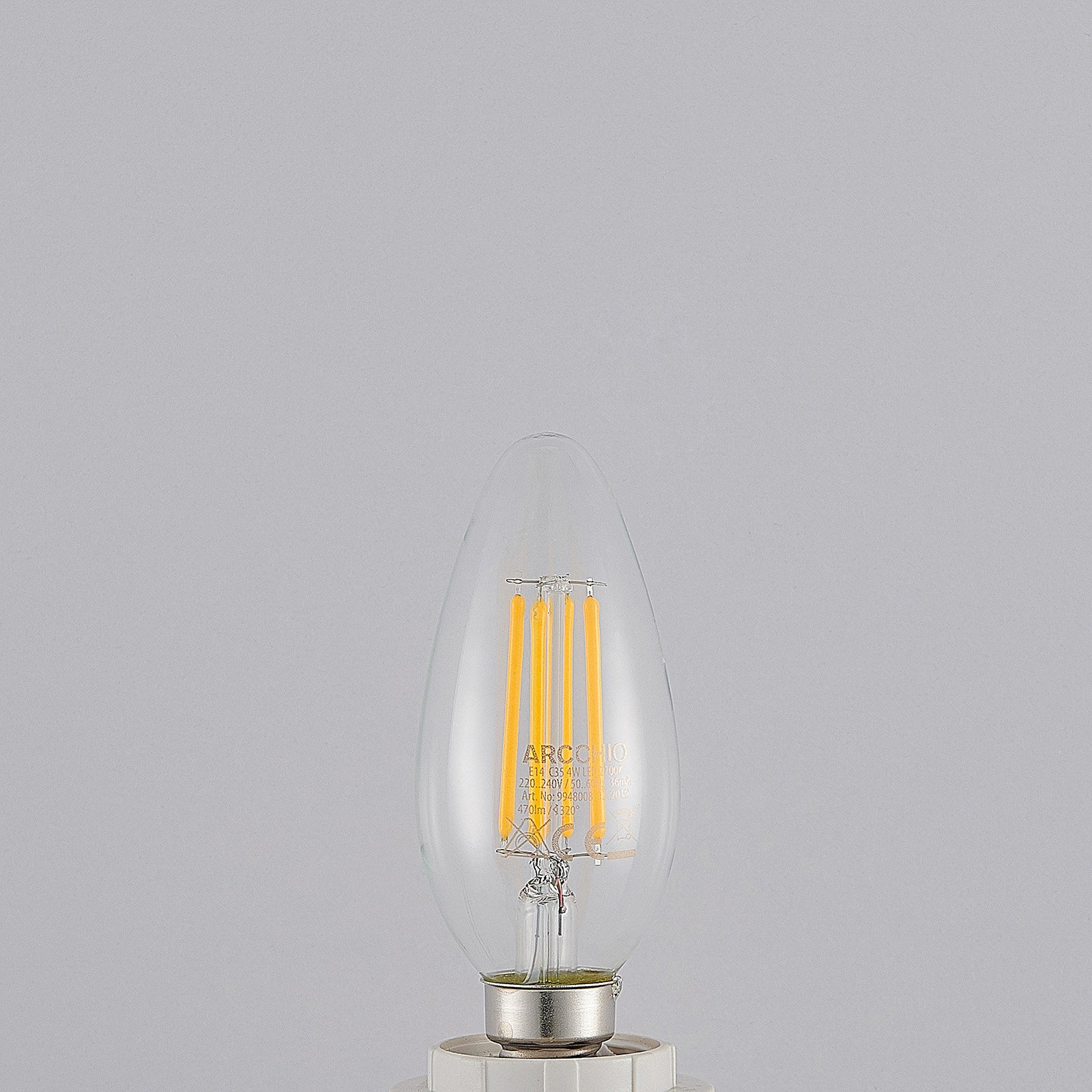 LED lamp E14 filament 4W 2.700K 3-step-dimmer