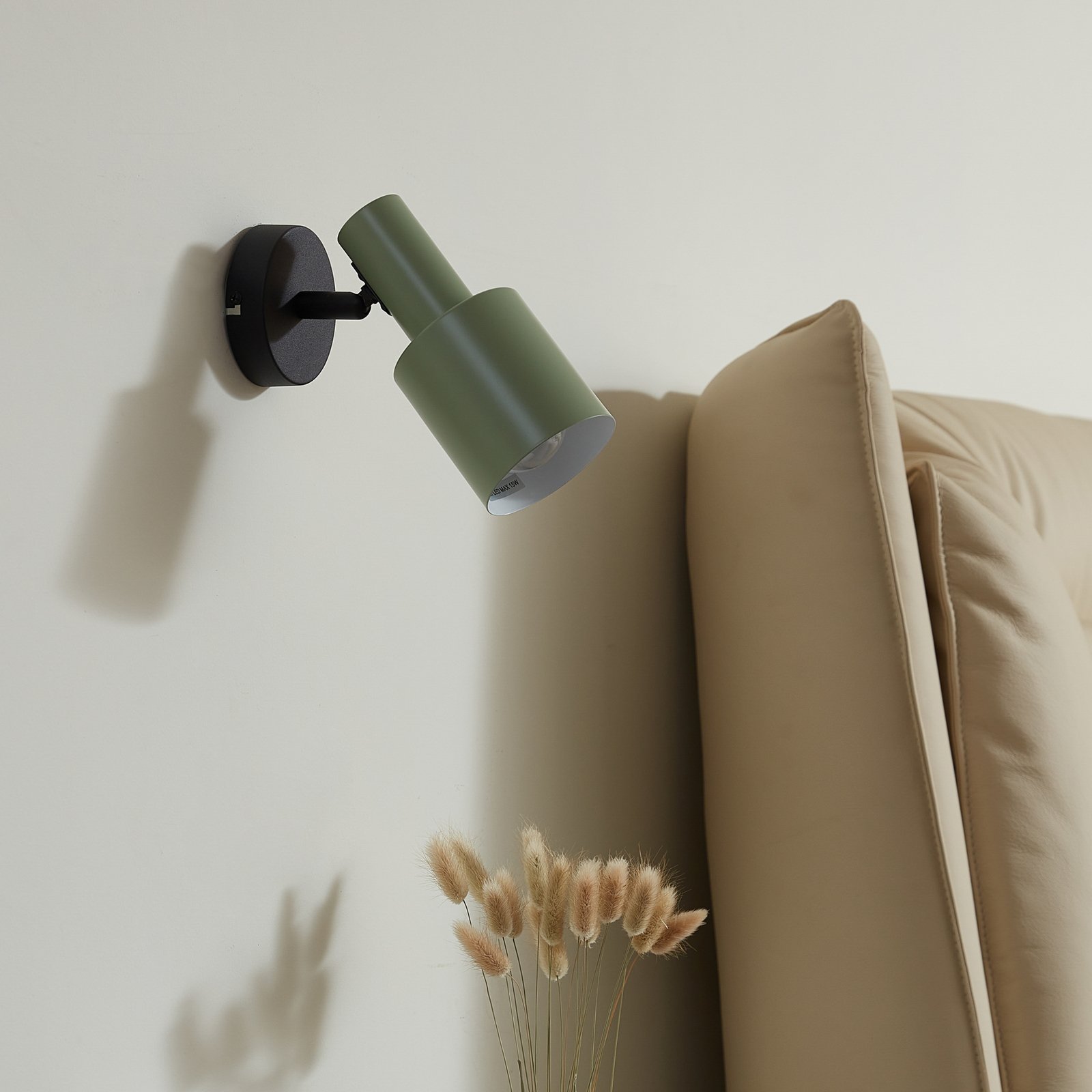 Ovelia Wall Lamp Green/Black - Lindby