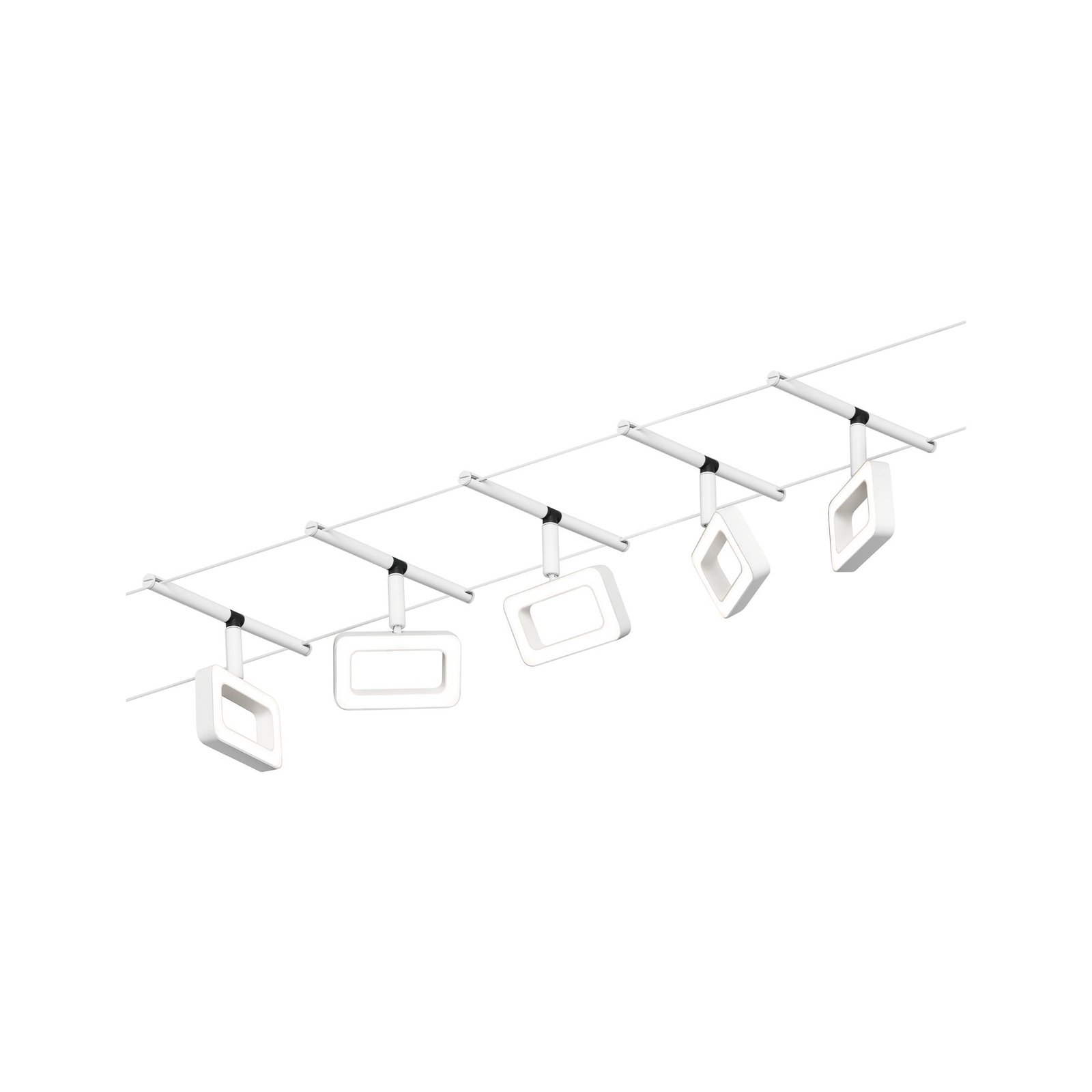 Paulmann Frame LED-vaiersystem 5 lysk. matt hvit