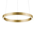 LED-hänglampa Svea-40, gestsensor, guld