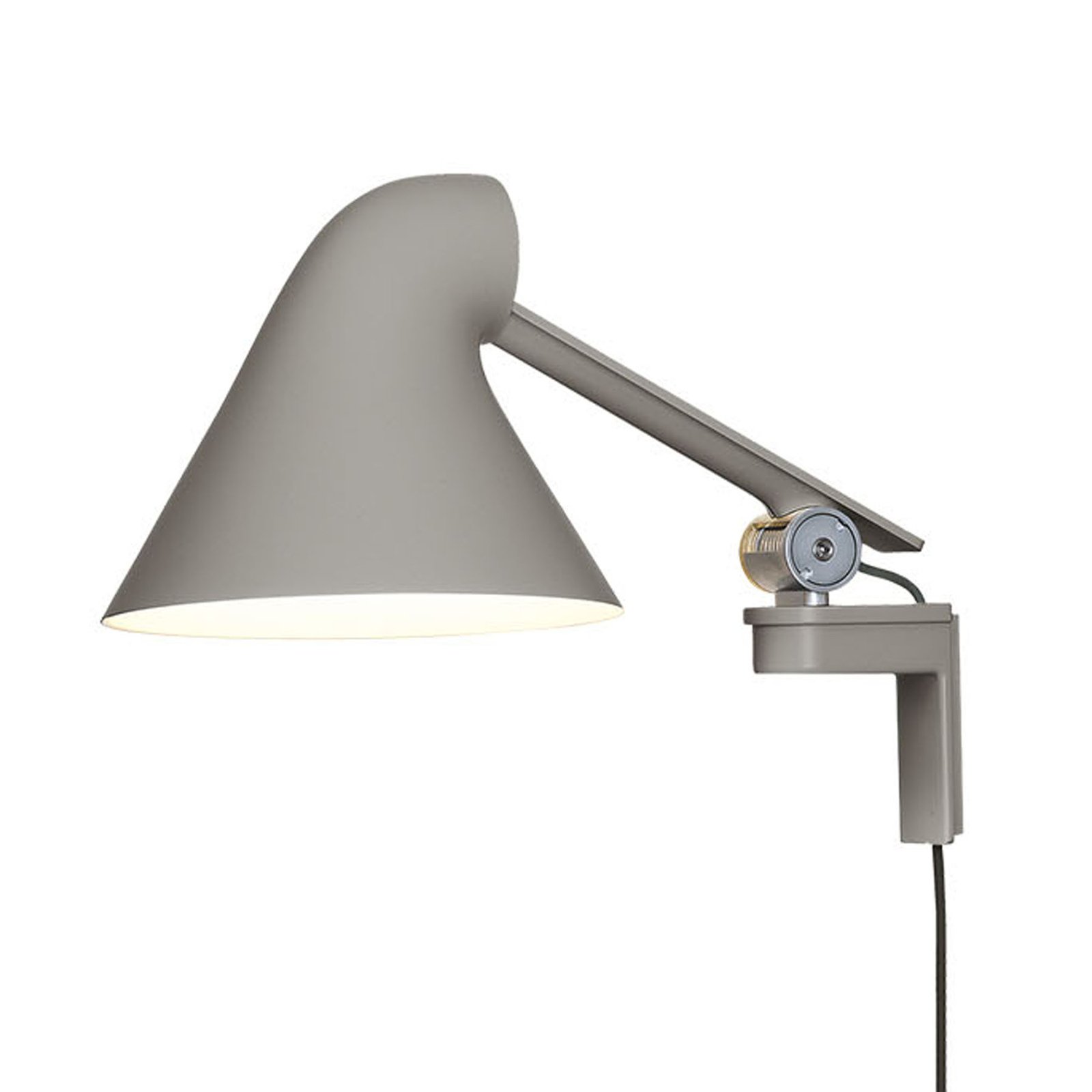 NJP Wall Lamp Lamp Short Light Grey - Louis Poulsen