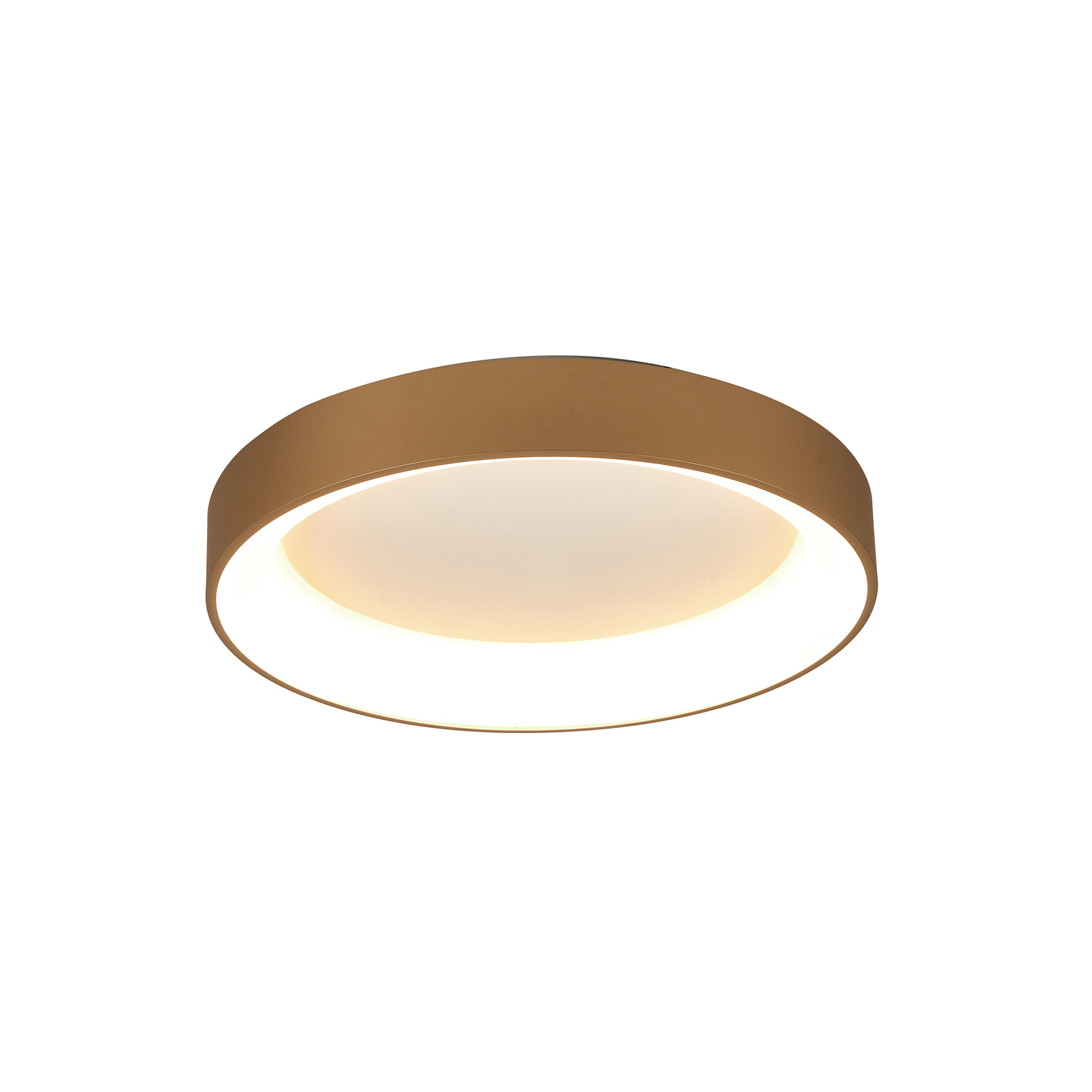Loftlampe Niseko II CCT fjernbetjening Ø38cm guldfarvet