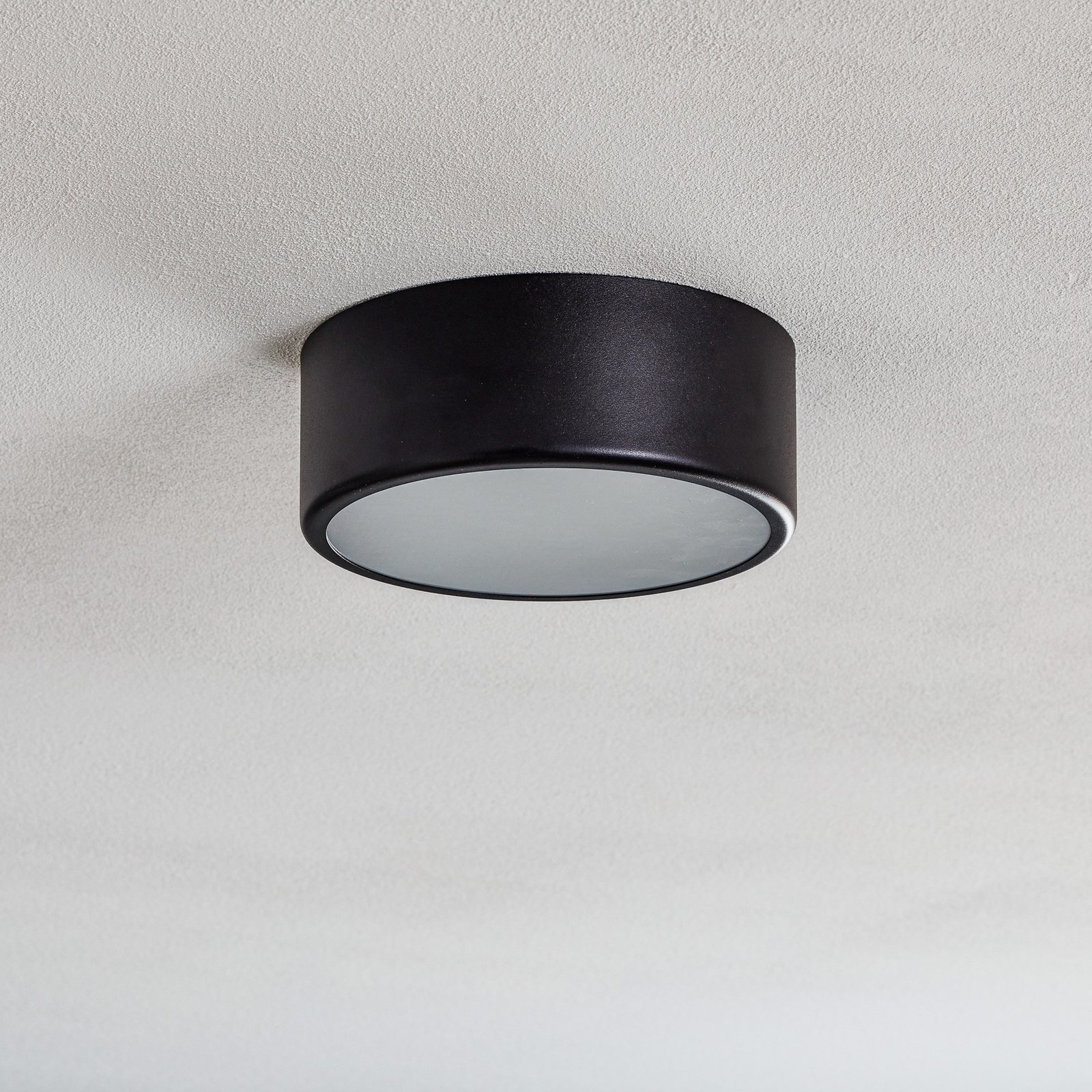 Φωτιστικό οροφής Cleo, Ø 20 cm, μαύρο