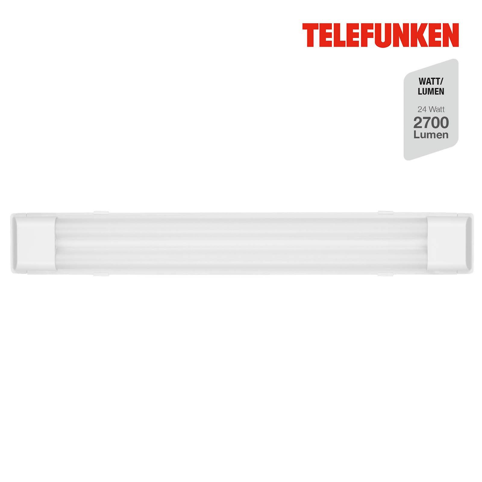Maat LED ceiling light, 60 cm long, white, 840