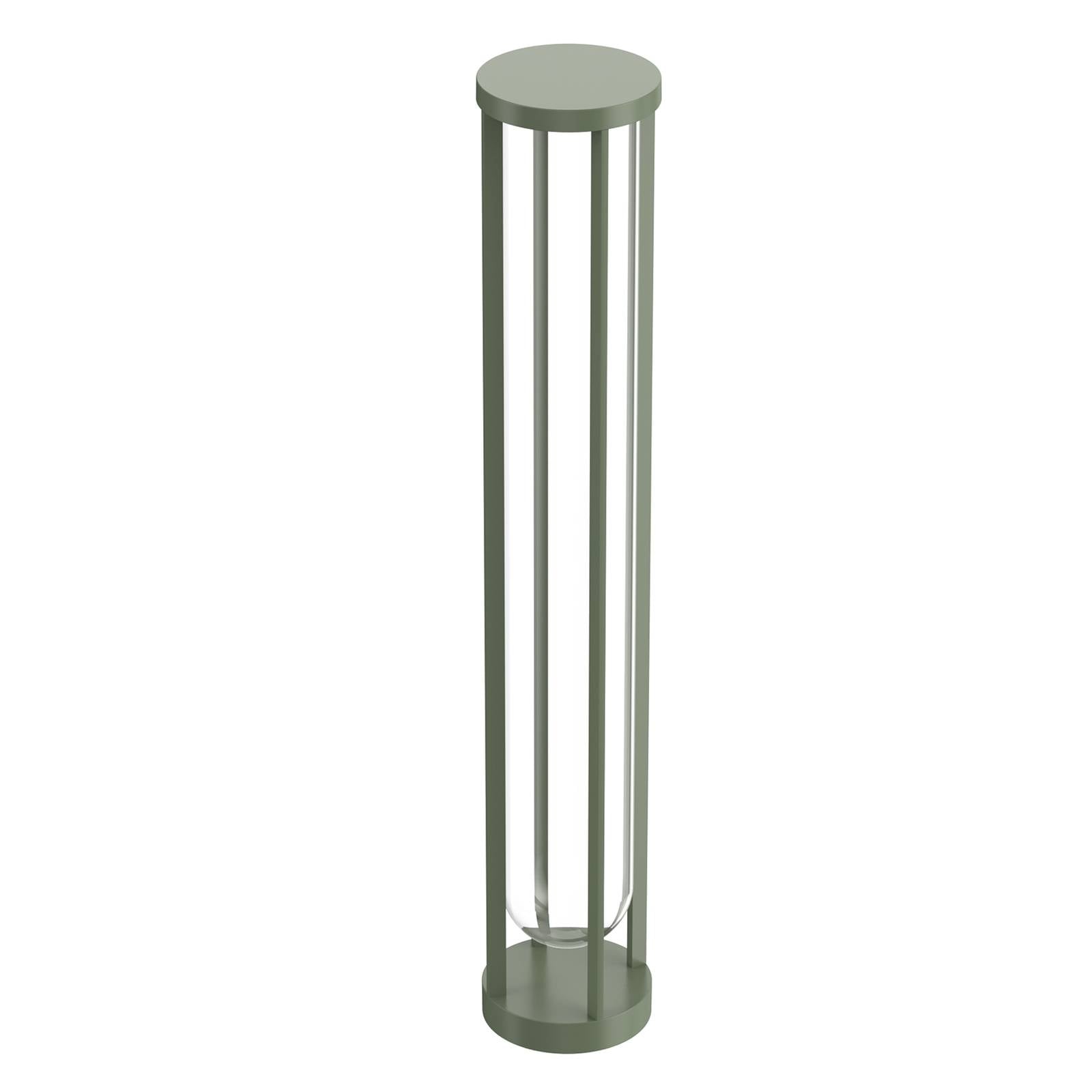 FLOS In Vitro Bollard 3, 2.700 K, 90 cm, hellgrün
