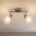 Lindby badkamer wandlamp Kara, 31 cm, 2-lamps, glas, IP44, G9