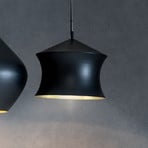 Tom Dixon LED-Hängelampe Beat Waist, schwarz, Ø 41 cm