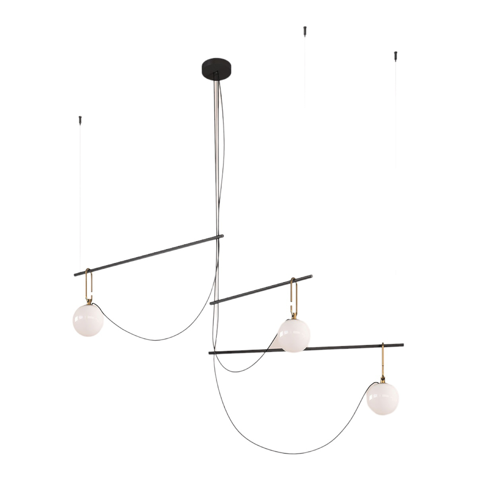 Nh S3 14 Suspension Black/Brass - Artemide - Artemide