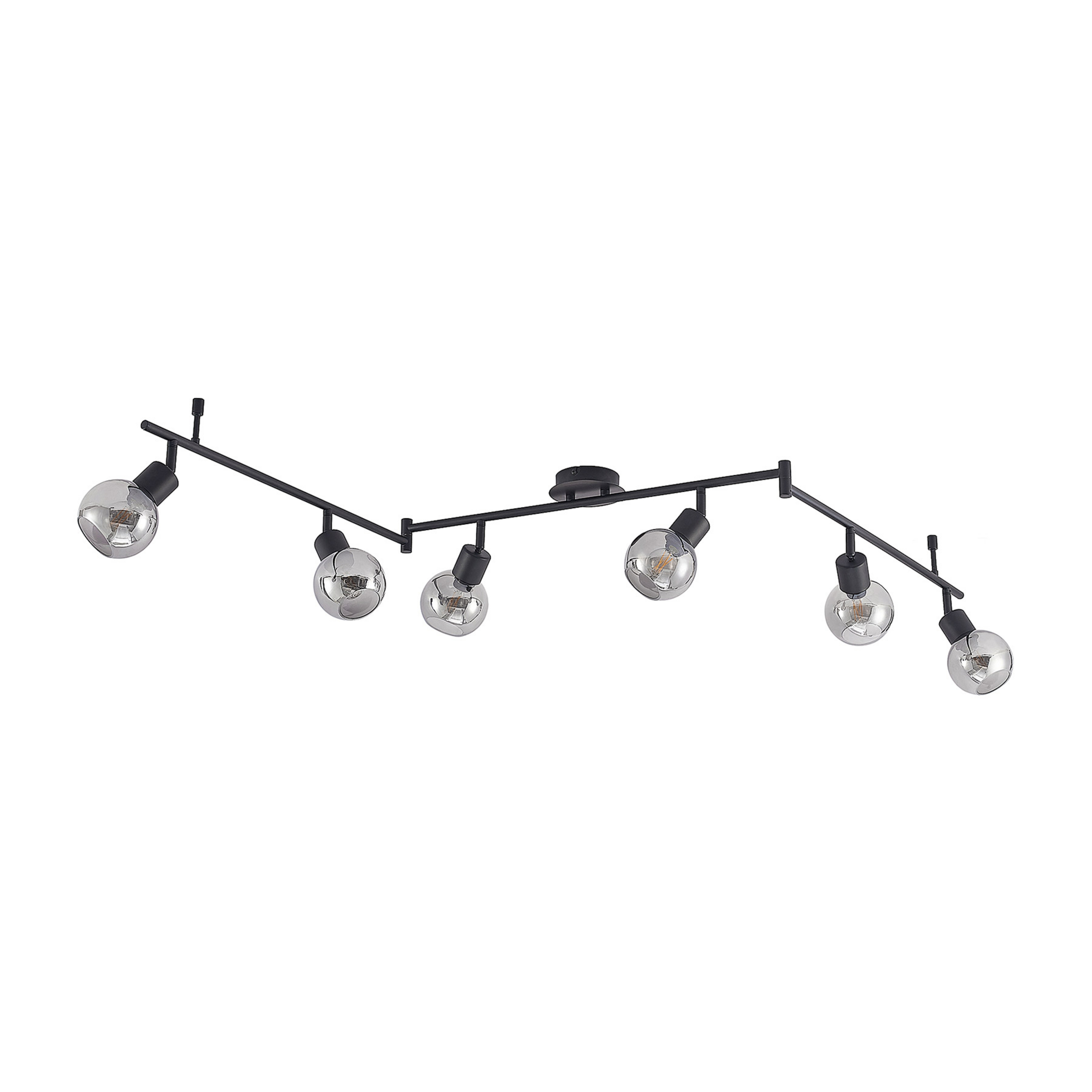 Eridia 6 Plafonnier Black - Lindby