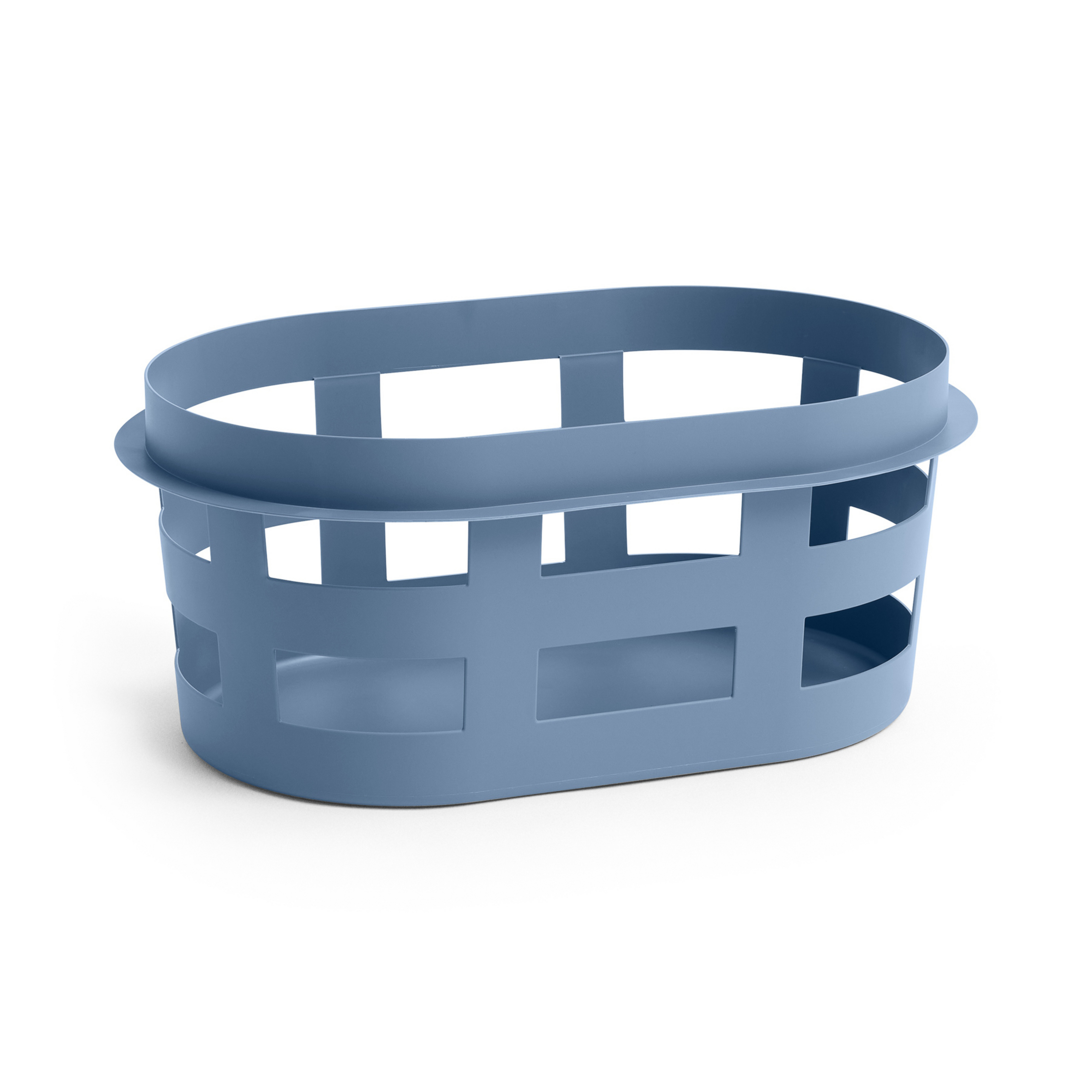Panier de rangement bleu en plastique, longueur 57 cm - HAY