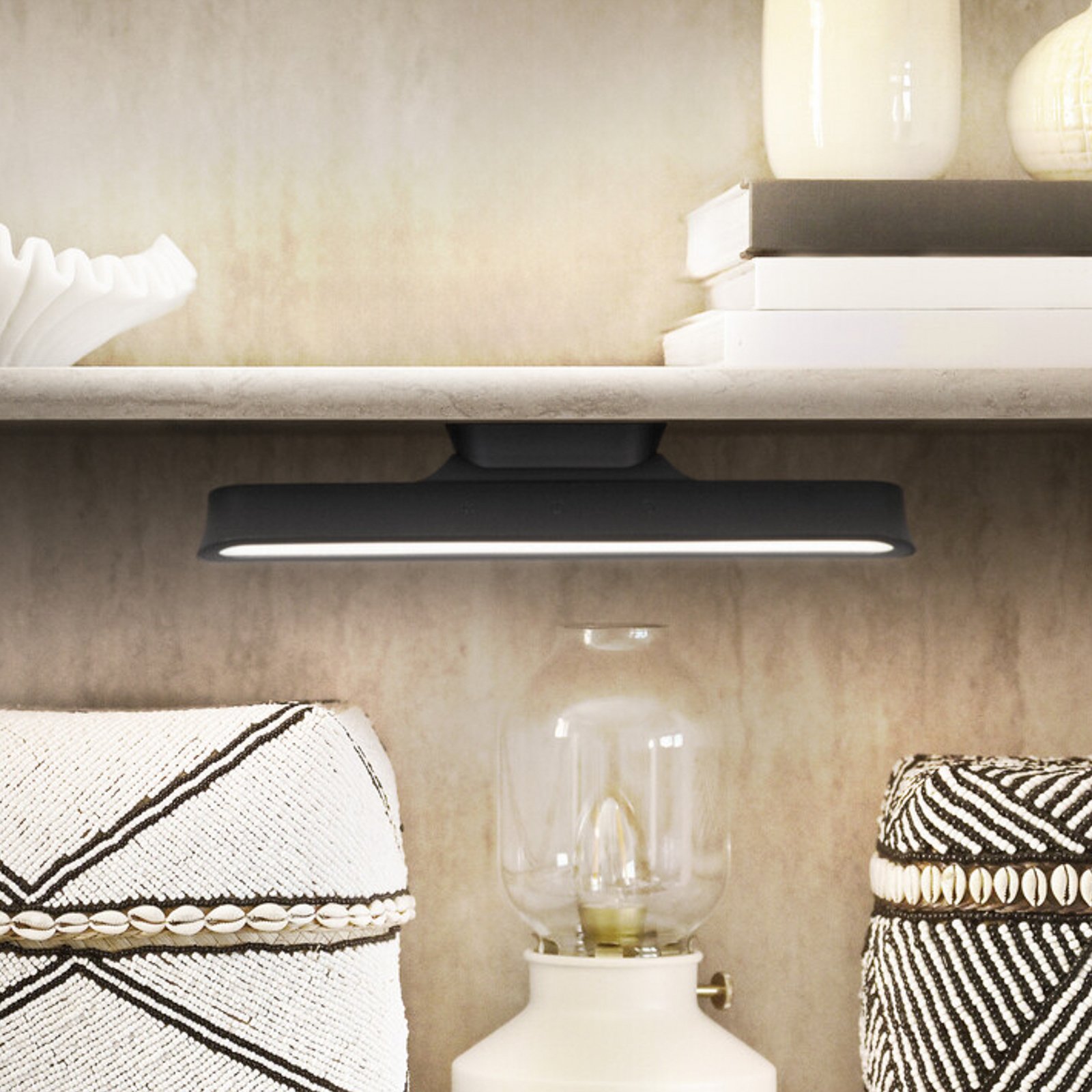 OSRAM LED-Akku-Unterbaulampe LINEAR MOBILE schwarz 28 cm CCT