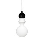 Pendant light Paris 1920 XS, height 25 cm, glass, white