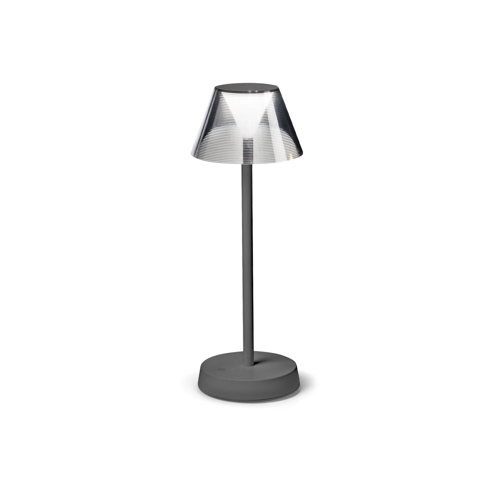 Ideal Lux Lolita LED terasz lámpa, akku, szürke