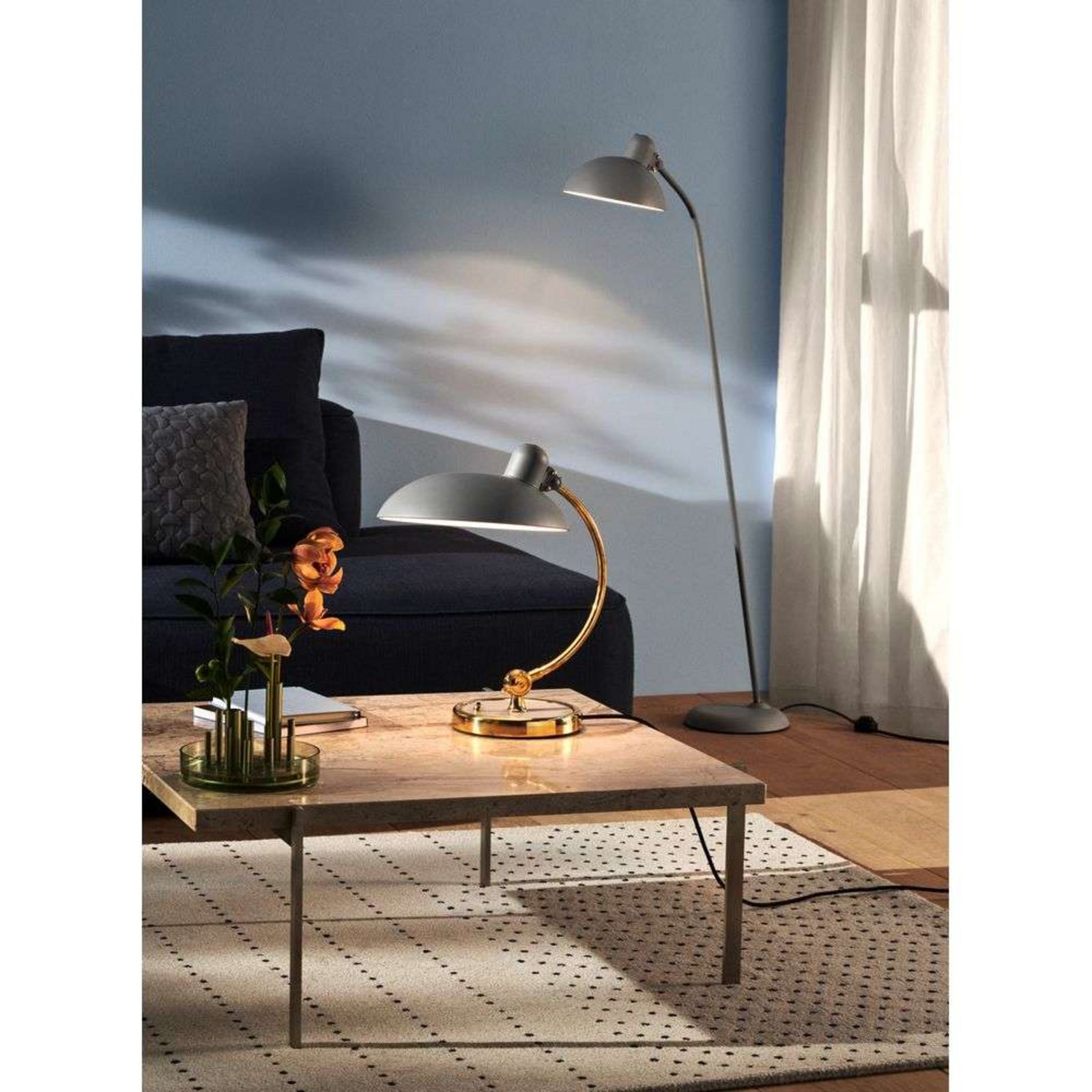 KAISER idell™ 6556-F Floor Lamp Matt Easy Grey - Fritz Hansen