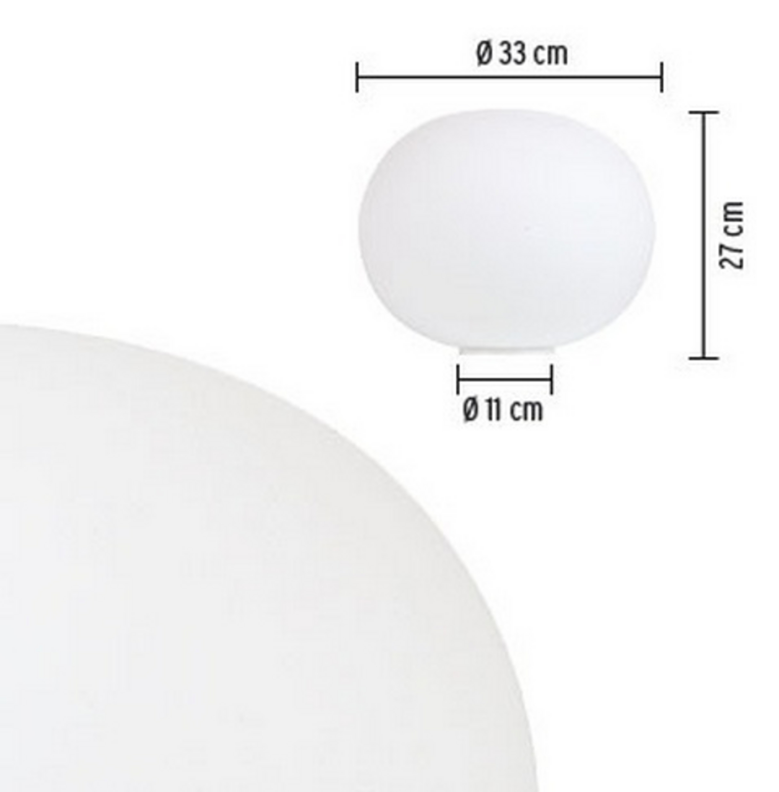 Glo-Ball Basic 1 Bordslampa White - Flos