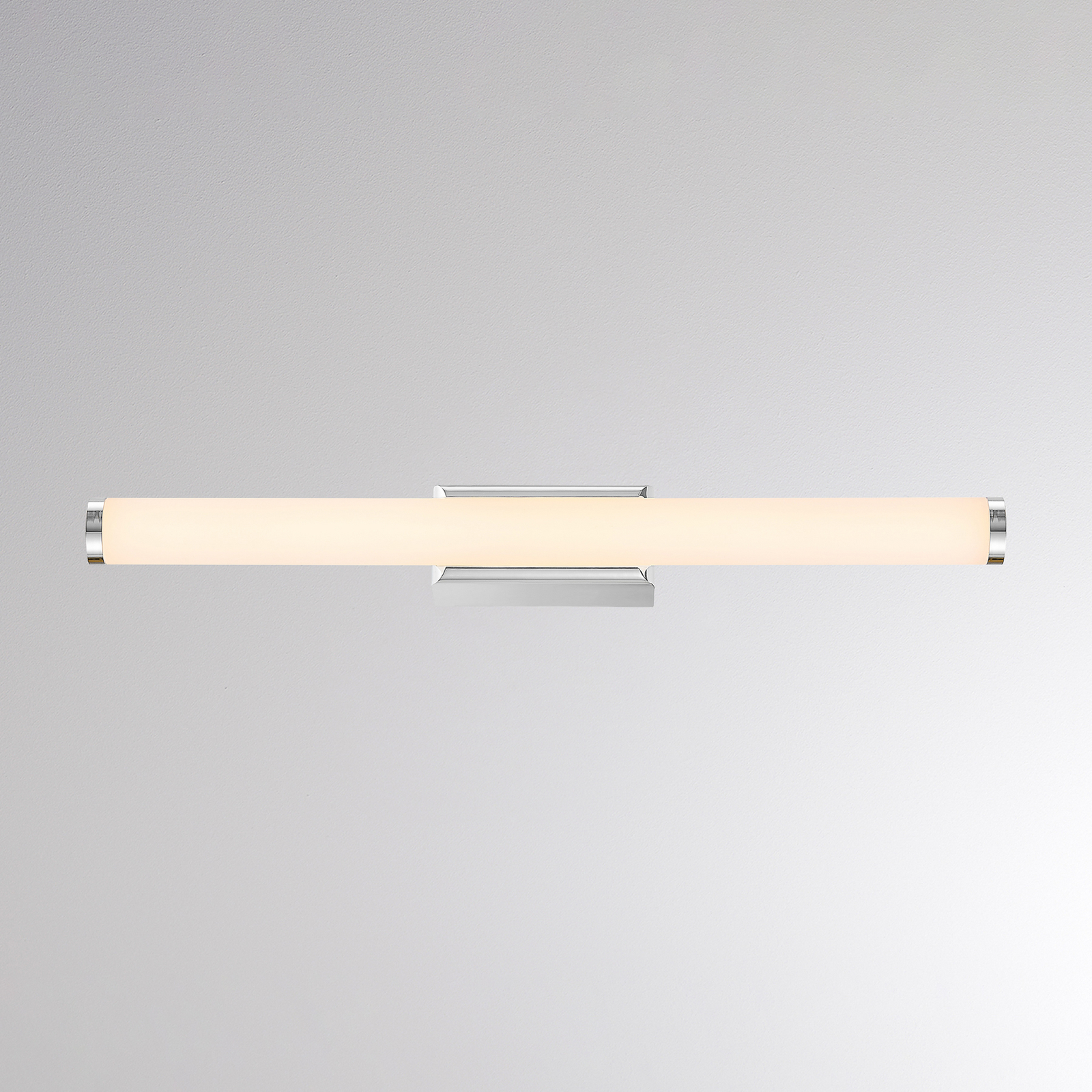 Kinkiet LED VINA S, chromowany, szerokość 40 cm, IP44, CCT