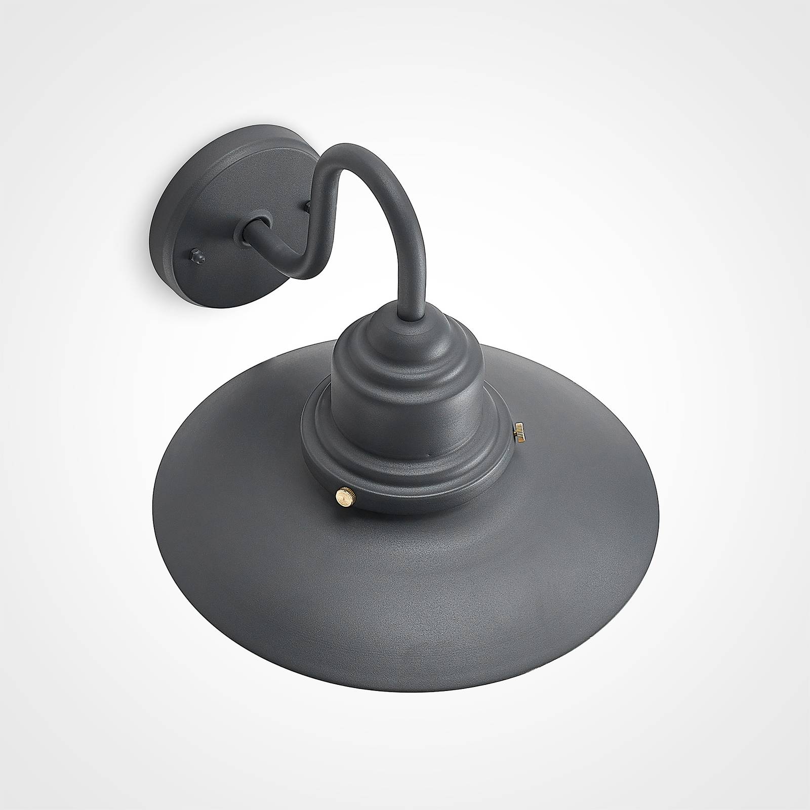 Lindby Roisin outdoor wall light, steel, glass, E27, 60 W, energy efficiency: A++, W: 32 cm, H: 31 cm