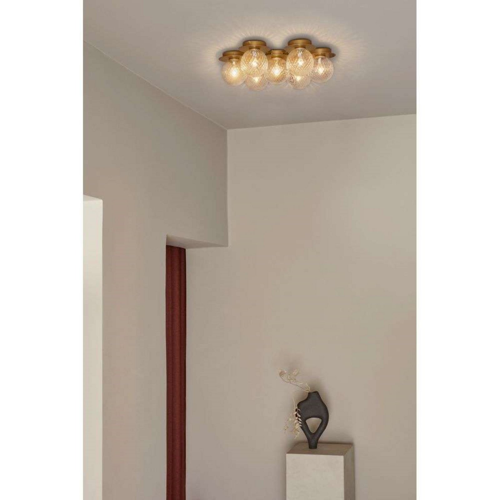 Liila Star Vägglampa/Plafond Nordic Gold/Optic Clear - Nuura