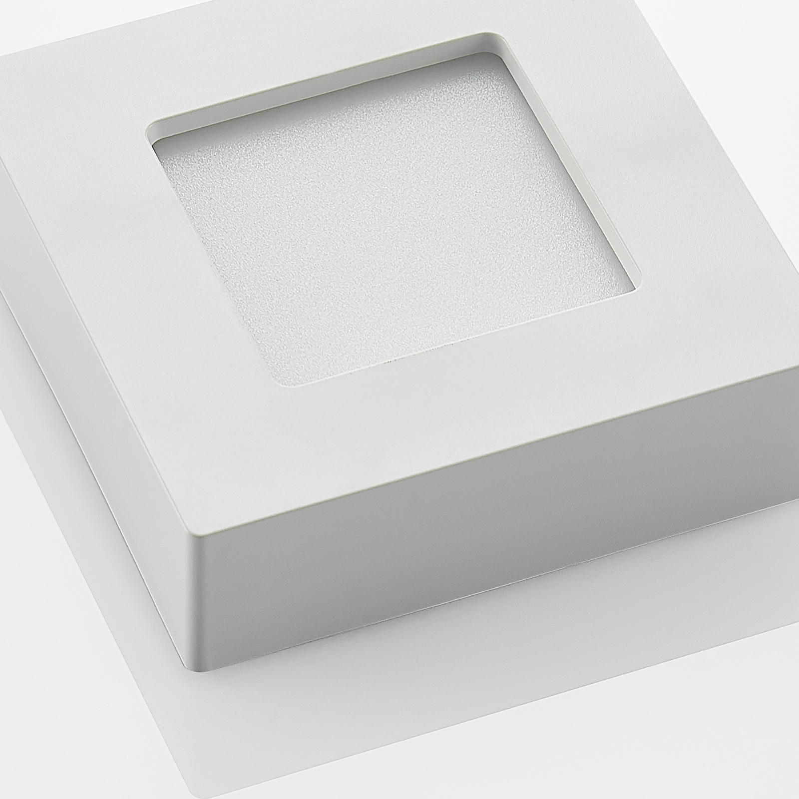Prios LED plafondlamp Alette, wit, 12,2 cm, dimbaar