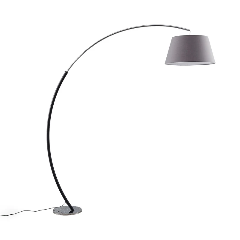 Lucande – Evelyna Stehleuchte Grey/Chrome/Black