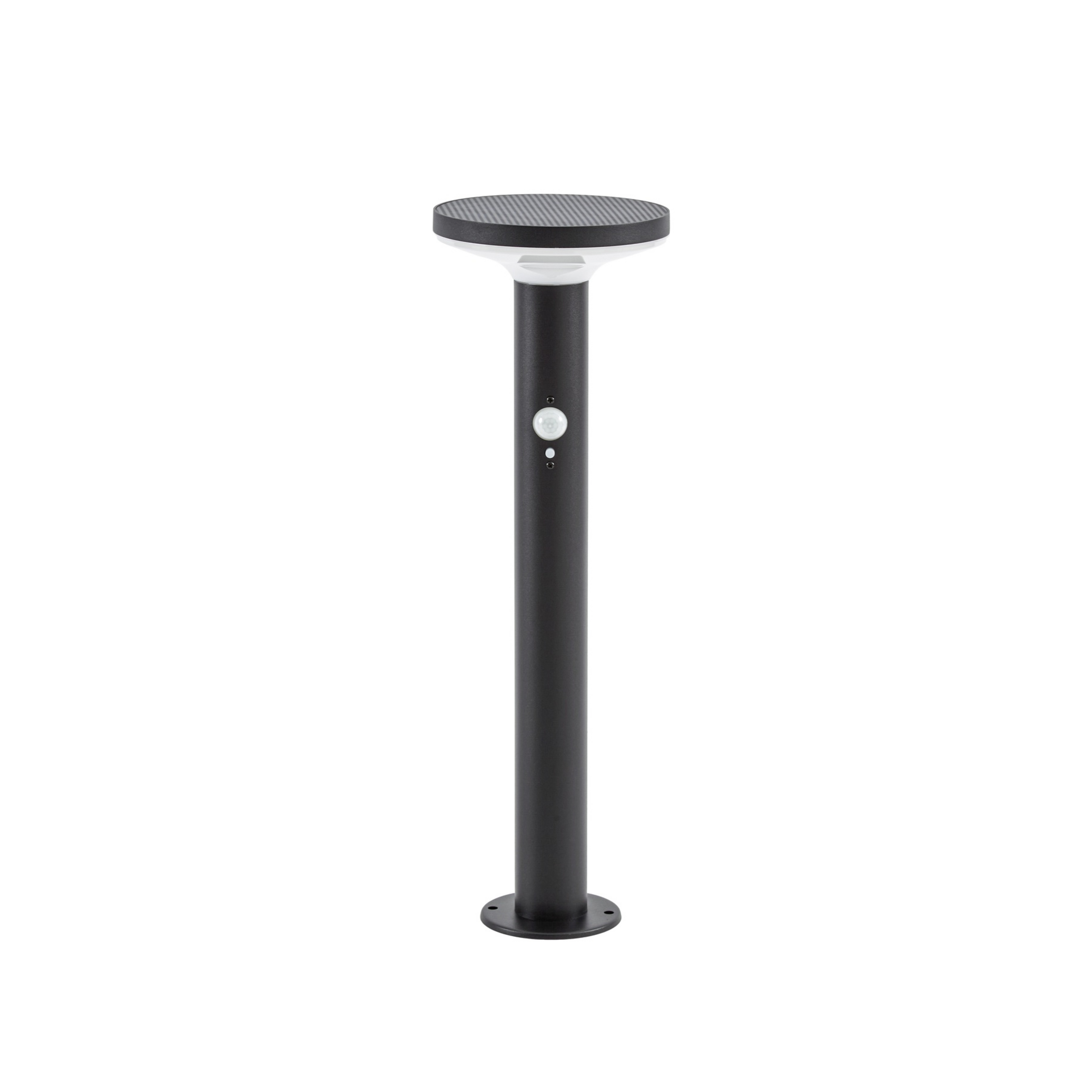 Kalen LED stonja svjetiljka na solarni pogon, crna, metalna, 50 cm, senzor