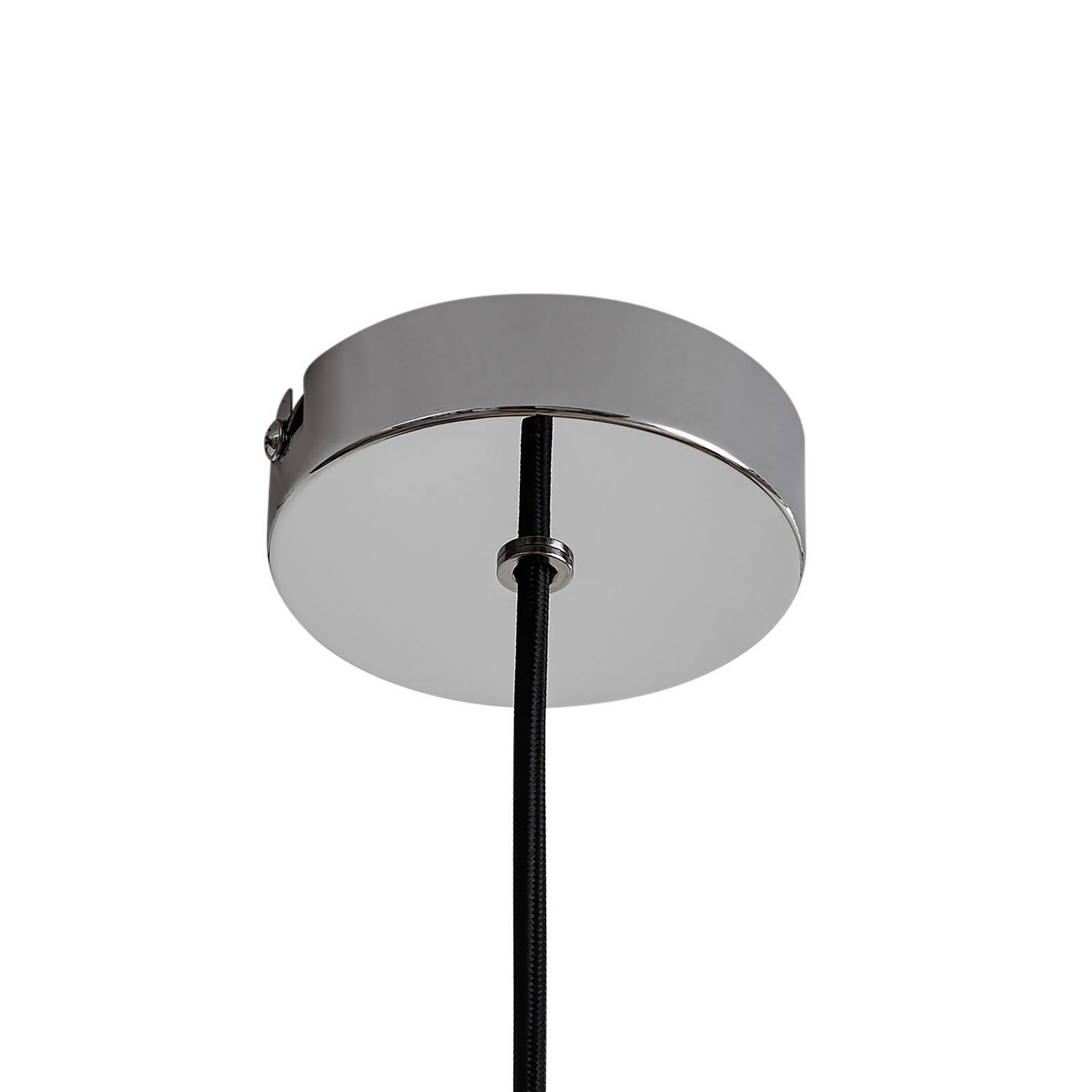 Lindby lampa wisząca Branford, retro, Ø 35 cm, zielona, metal