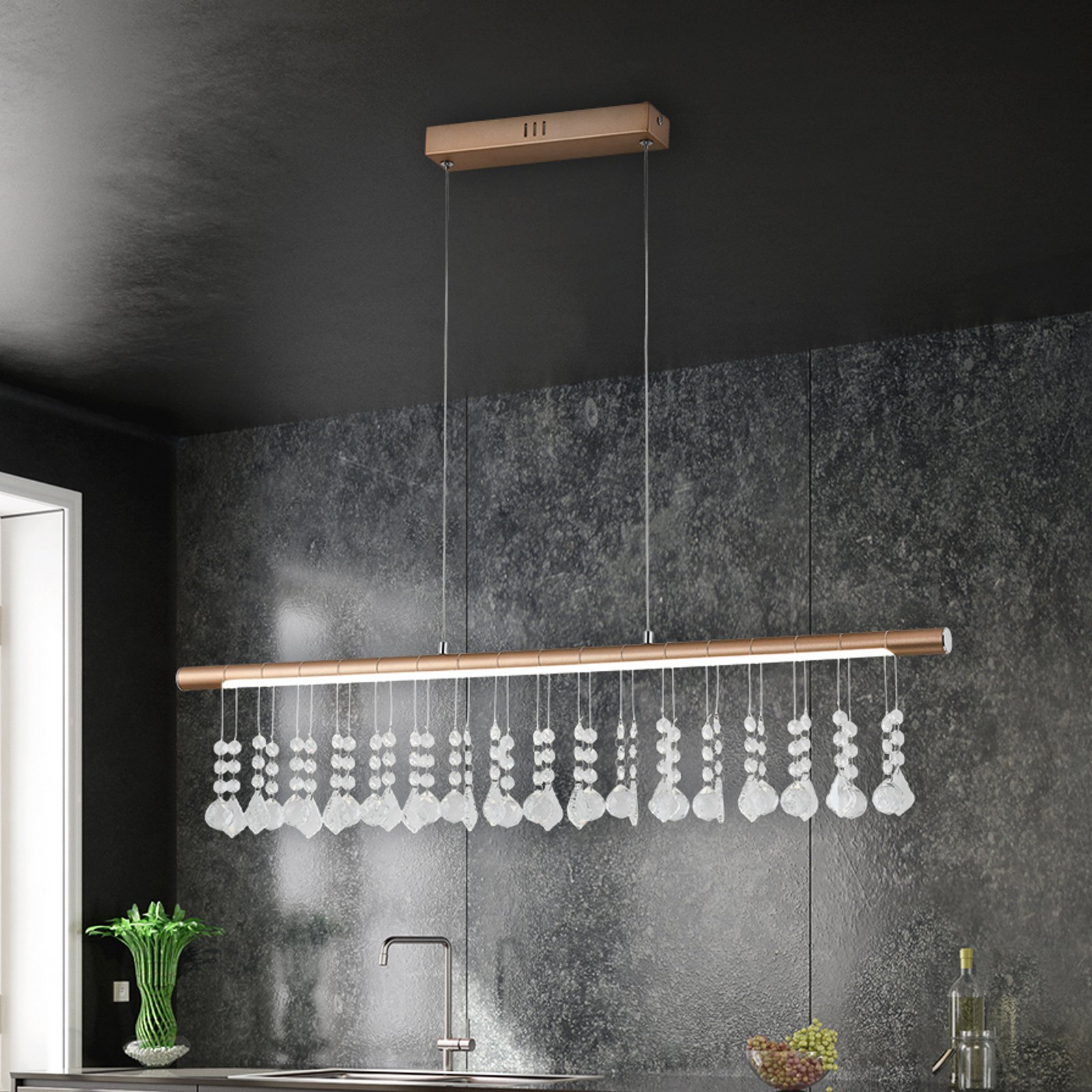 Nobilis LED hanging light, dimmable