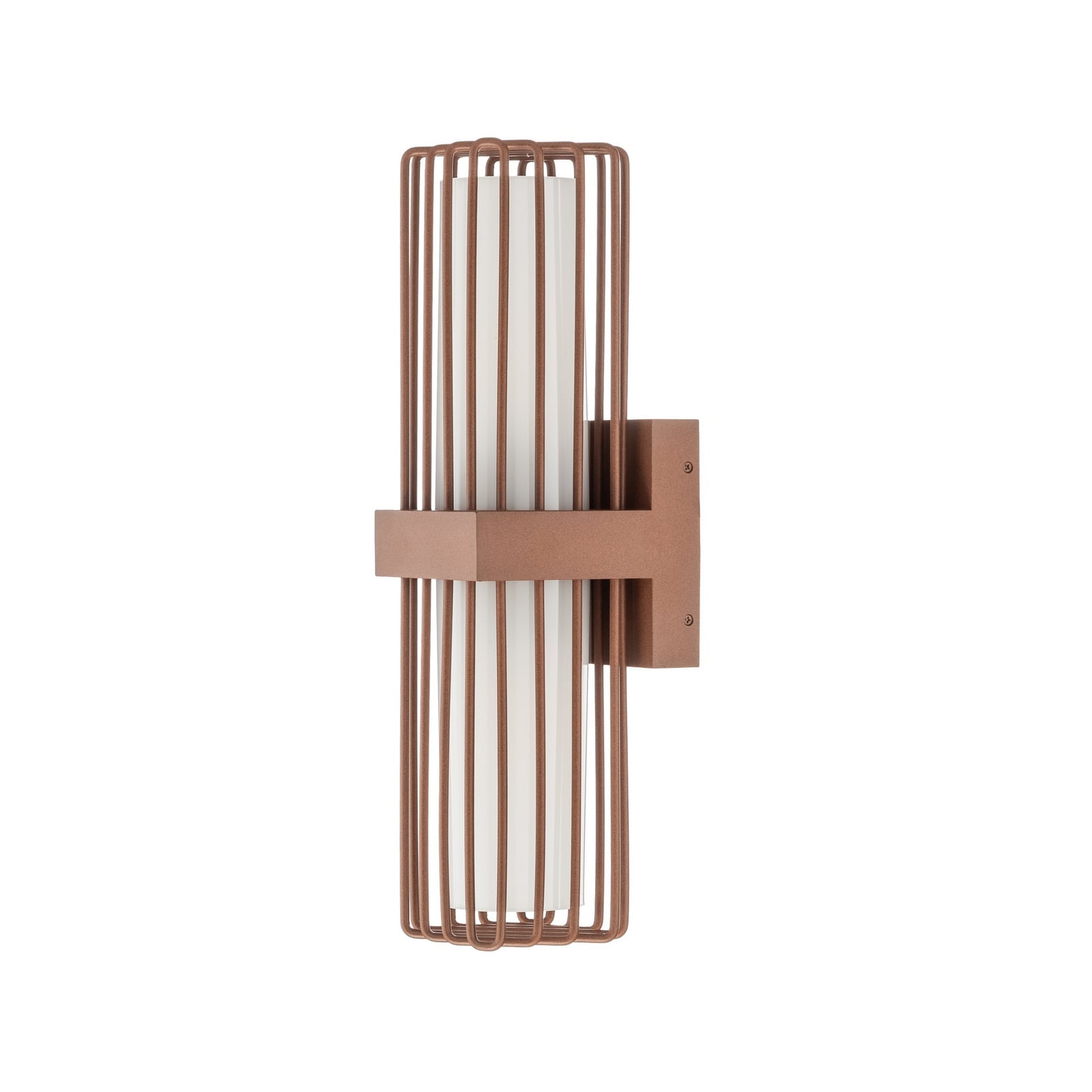 Lucande Chandan outdoor wall light, rust, 2-bulb, IP54, E27 Lucande Chandan outdoor wall light, rust, 2-bulb, IP54, E27