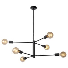 Lámpara colgante Lester, 6 luces, regulable