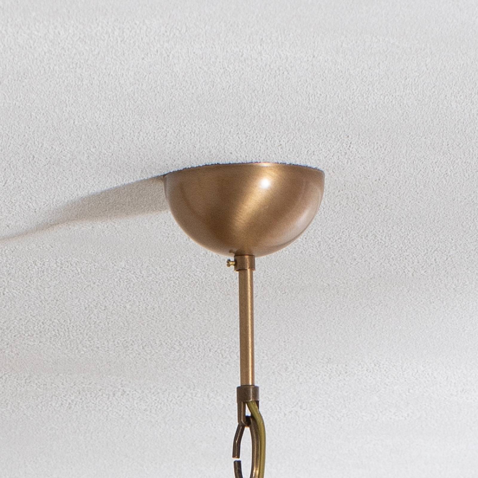 Żyrandol Jadina, złoty antyczny, 6-punktowy, Ø 62 cm metal/szkło